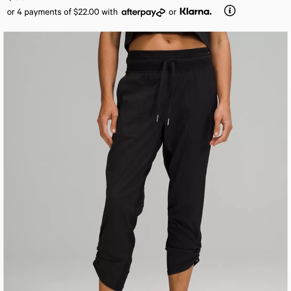 Dance studio mid rise cropped pants